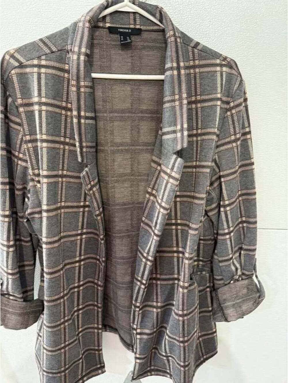 Forever 21 Plaid Blazer sz XL